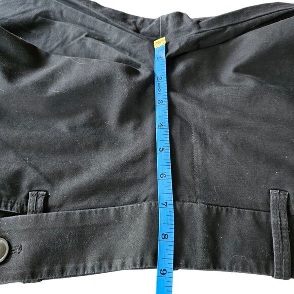 LOFT Black Women's Pants Straight leg Button Detail cotton spandex size 6P - Picture 7 of 9